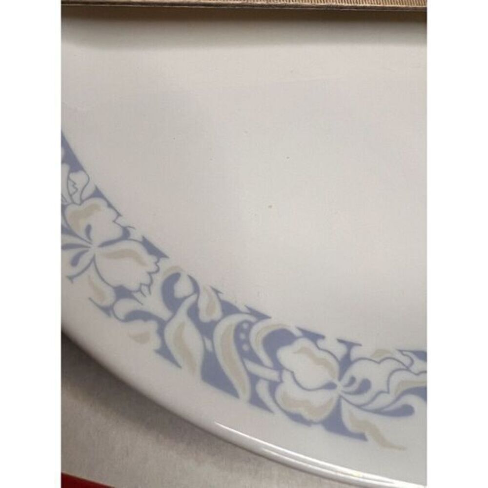 2 RETIRED Corelle * SEA‎ AND SAND Blue and Tan Dinner PLATES